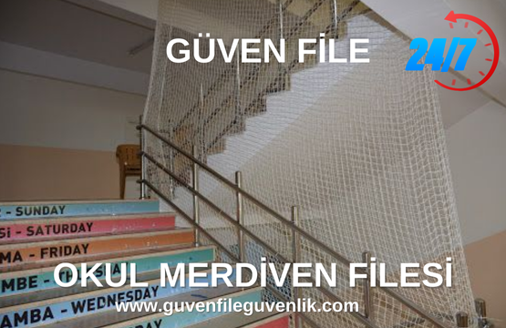 Okul Merdiven Güvenlik Filesi